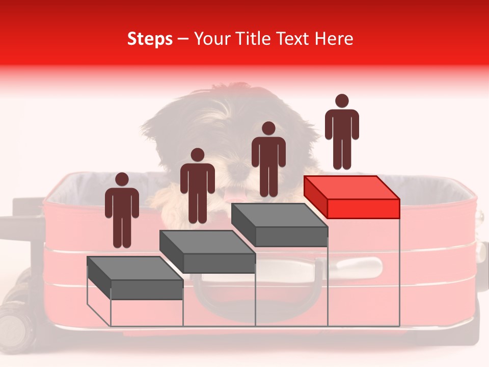 Puppy In The Suitcase PowerPoint Template