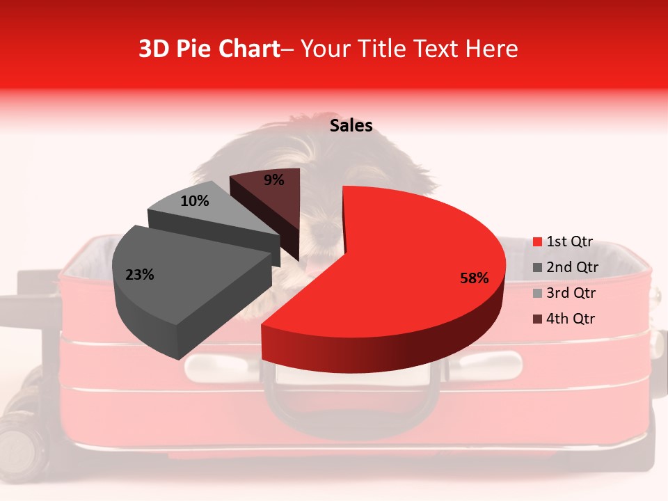Puppy In The Suitcase PowerPoint Template