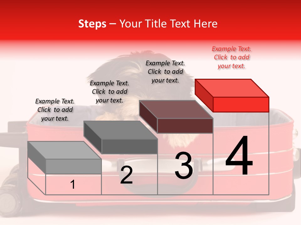 Puppy In The Suitcase PowerPoint Template