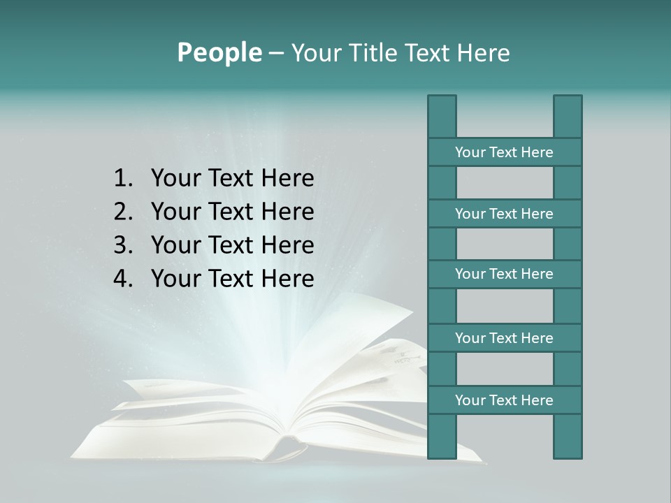Happy Friends Smiling Outdoors In A Park - Diversity PowerPoint Template
