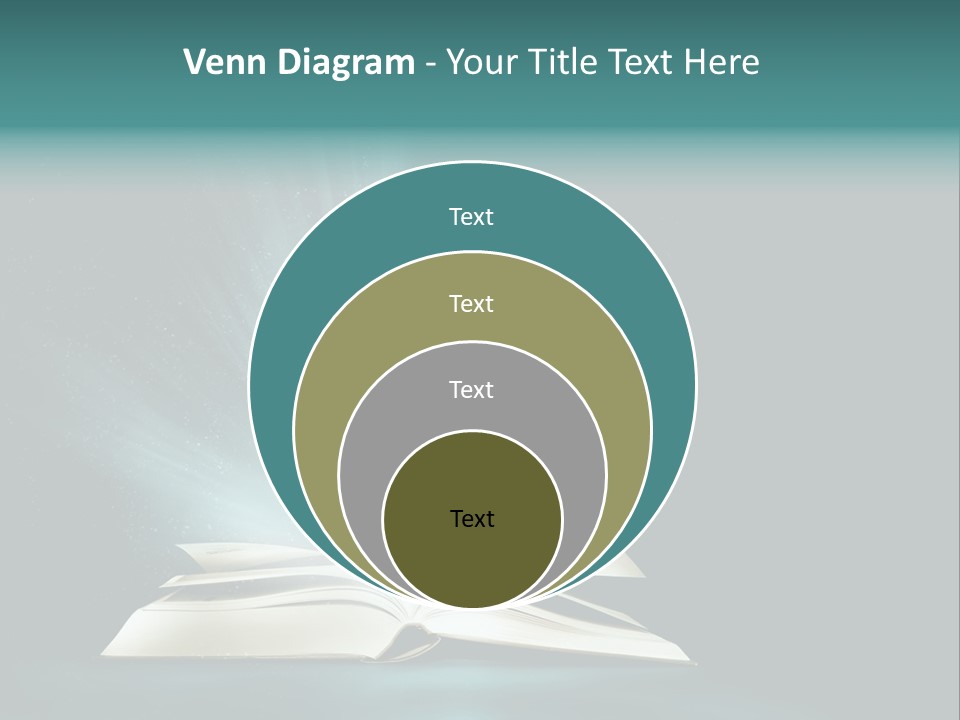 Happy Friends Smiling Outdoors In A Park - Diversity PowerPoint Template