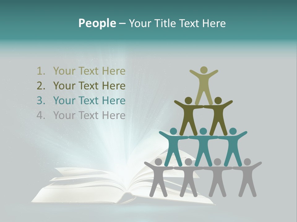 Happy Friends Smiling Outdoors In A Park - Diversity PowerPoint Template