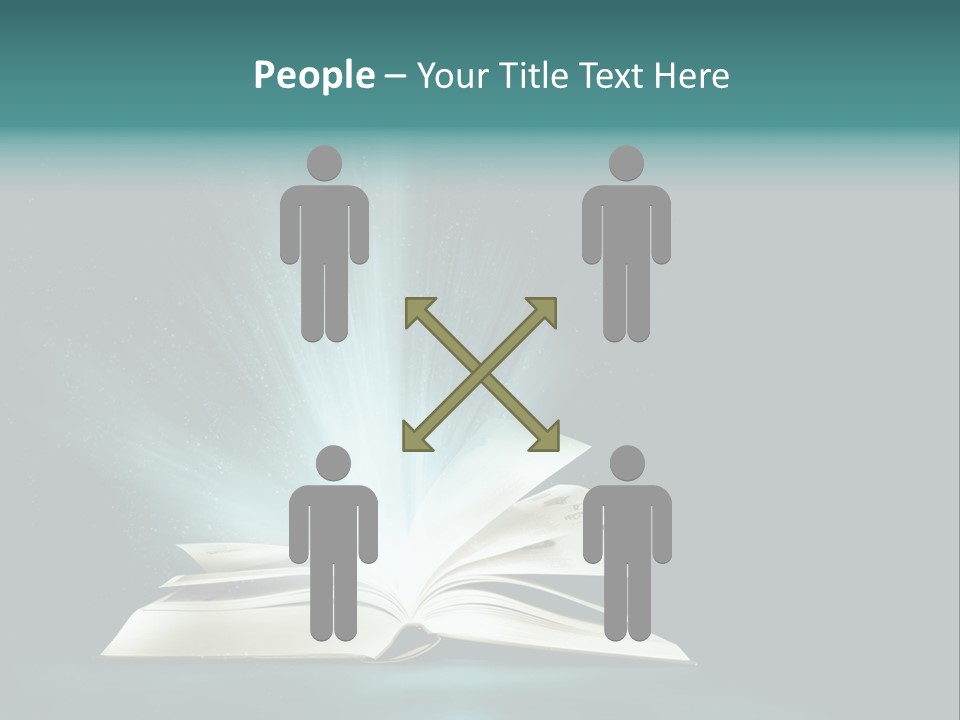 Happy Friends Smiling Outdoors In A Park - Diversity PowerPoint Template