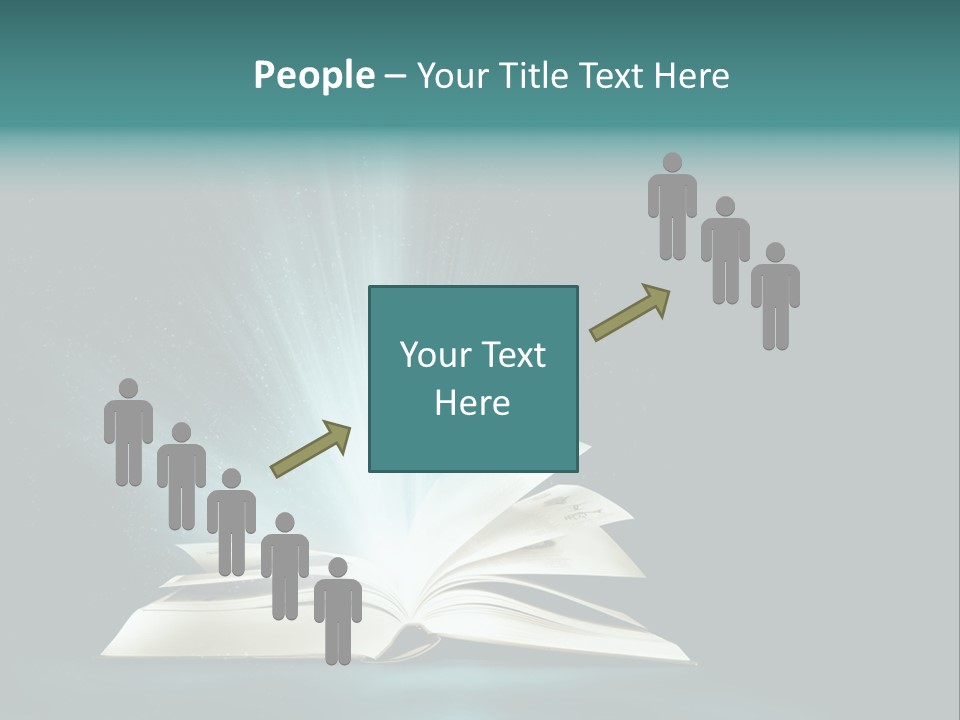 Happy Friends Smiling Outdoors In A Park - Diversity PowerPoint Template