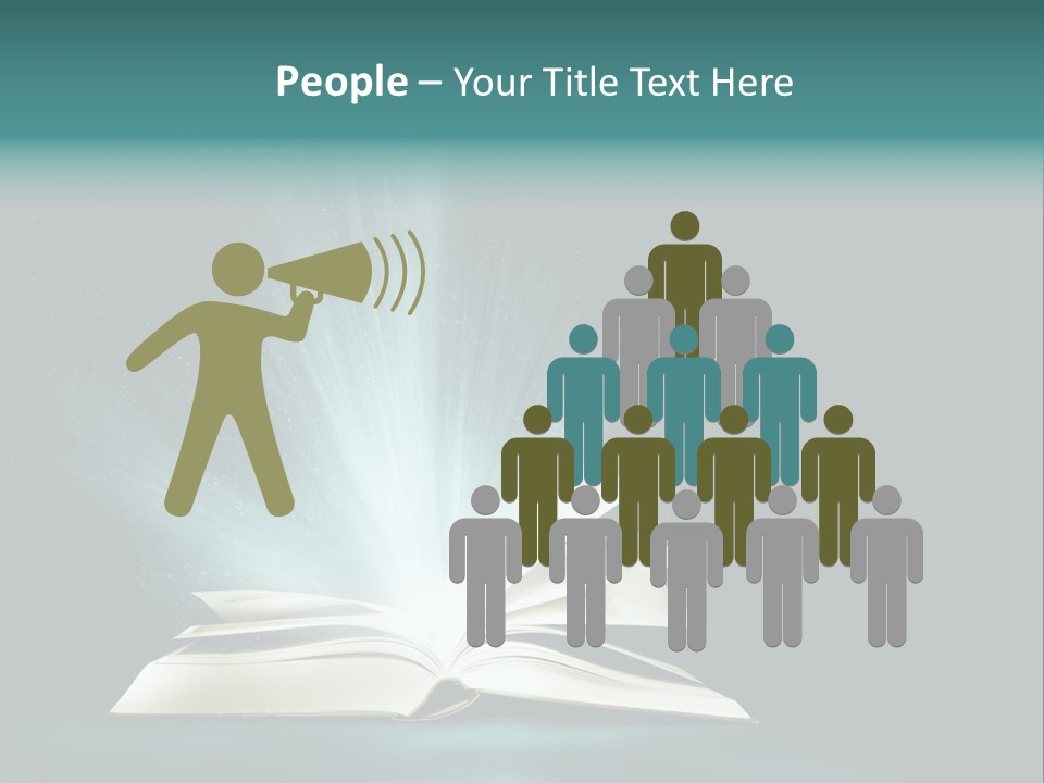 Happy Friends Smiling Outdoors In A Park - Diversity PowerPoint Template