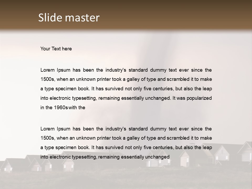 Tornado In Parker Colorado, August 2008. PowerPoint Template