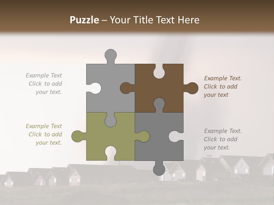 Tornado In Parker Colorado, August 2008. PowerPoint Template