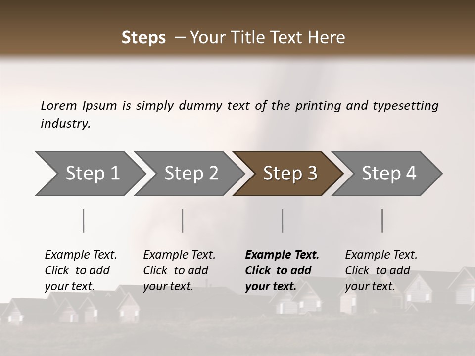 Tornado In Parker Colorado, August 2008. PowerPoint Template