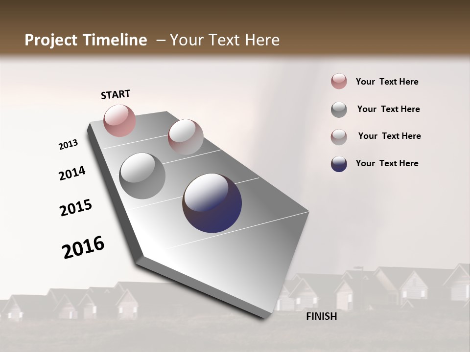 Tornado In Parker Colorado, August 2008. PowerPoint Template
