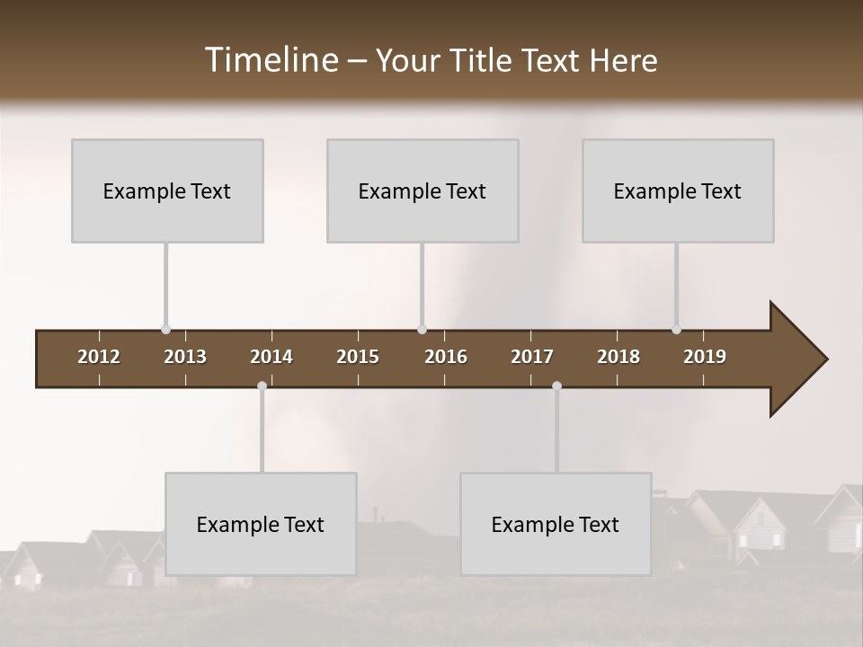 Tornado In Parker Colorado, August 2008. PowerPoint Template