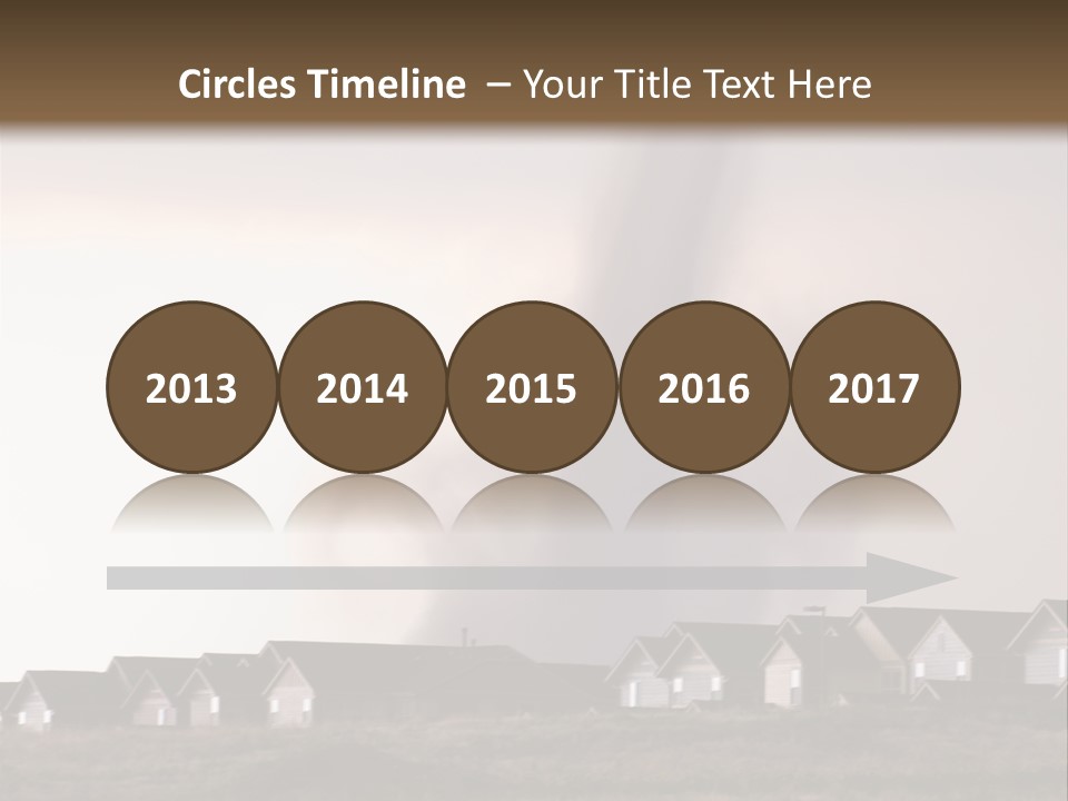 Tornado In Parker Colorado, August 2008. PowerPoint Template