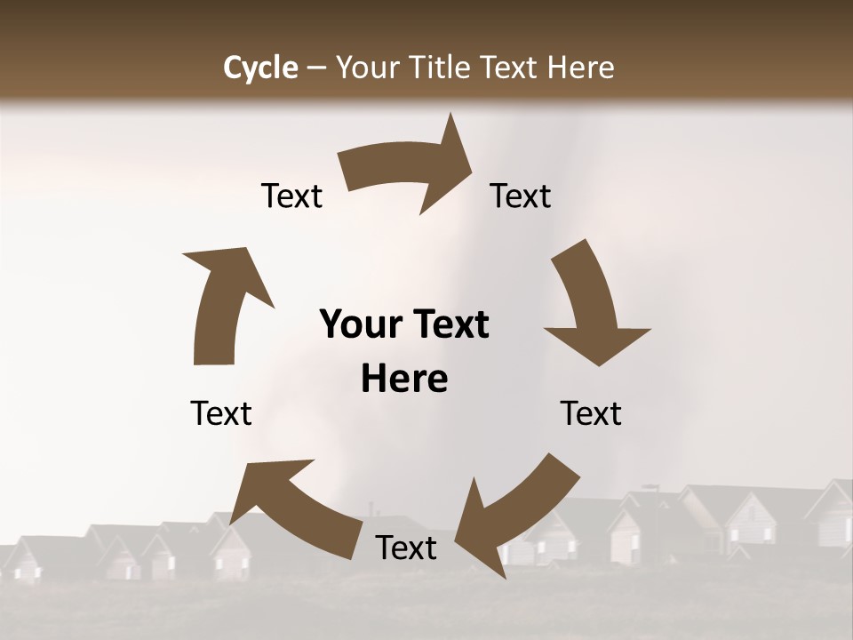Tornado In Parker Colorado, August 2008. PowerPoint Template