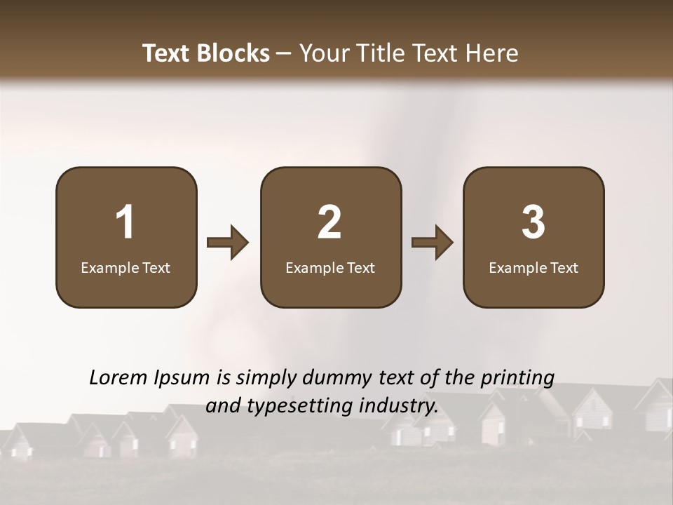 Tornado In Parker Colorado, August 2008. PowerPoint Template