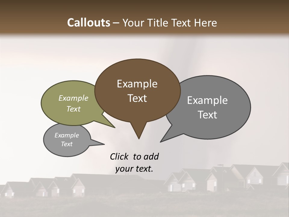 Tornado In Parker Colorado, August 2008. PowerPoint Template