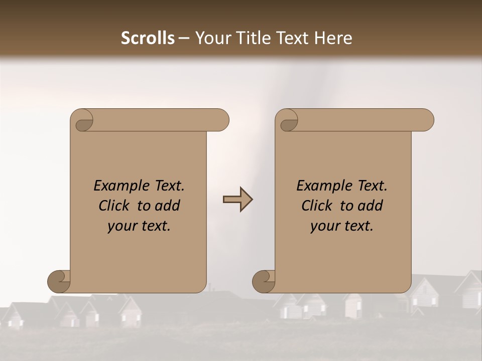 Tornado In Parker Colorado, August 2008. PowerPoint Template