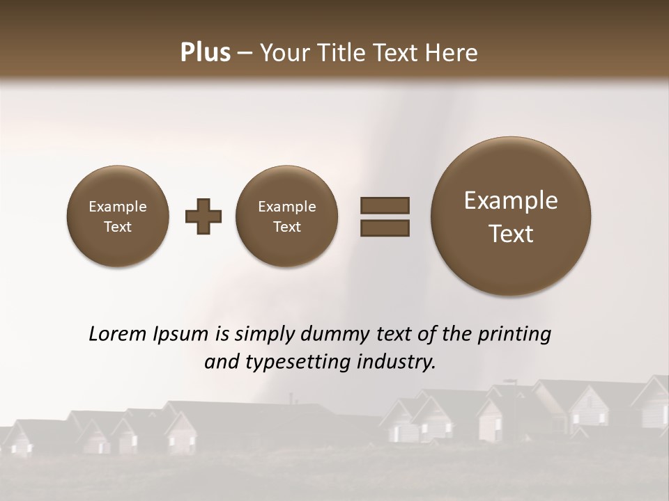 Tornado In Parker Colorado, August 2008. PowerPoint Template