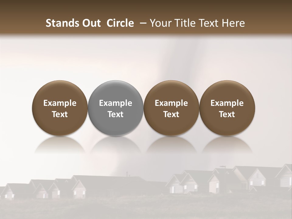 Tornado In Parker Colorado, August 2008. PowerPoint Template