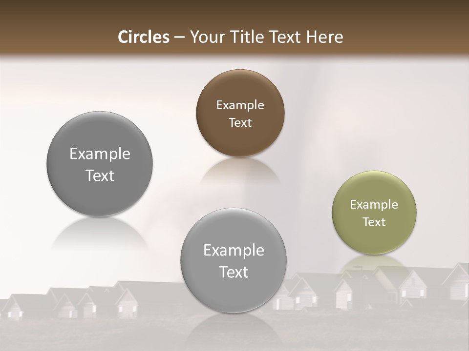 Tornado In Parker Colorado, August 2008. PowerPoint Template