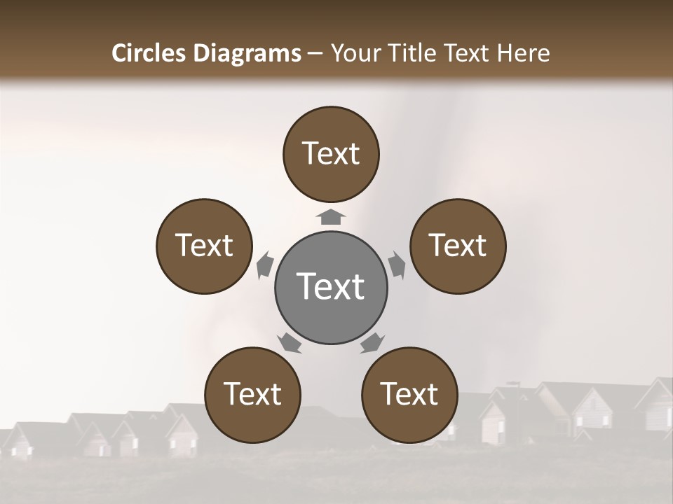 Tornado In Parker Colorado, August 2008. PowerPoint Template