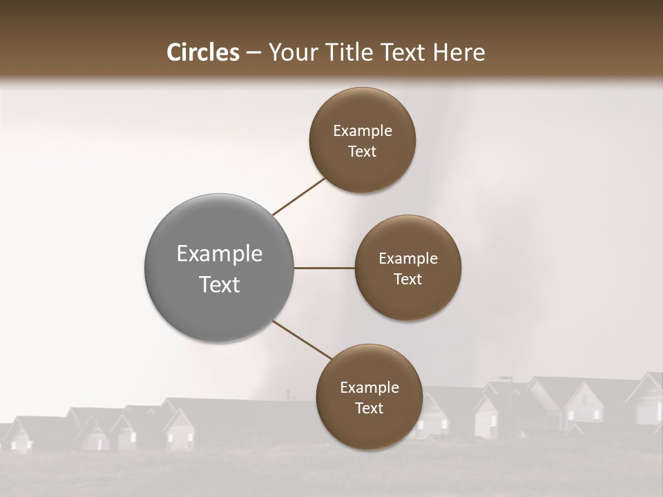 Tornado In Parker Colorado, August 2008. PowerPoint Template