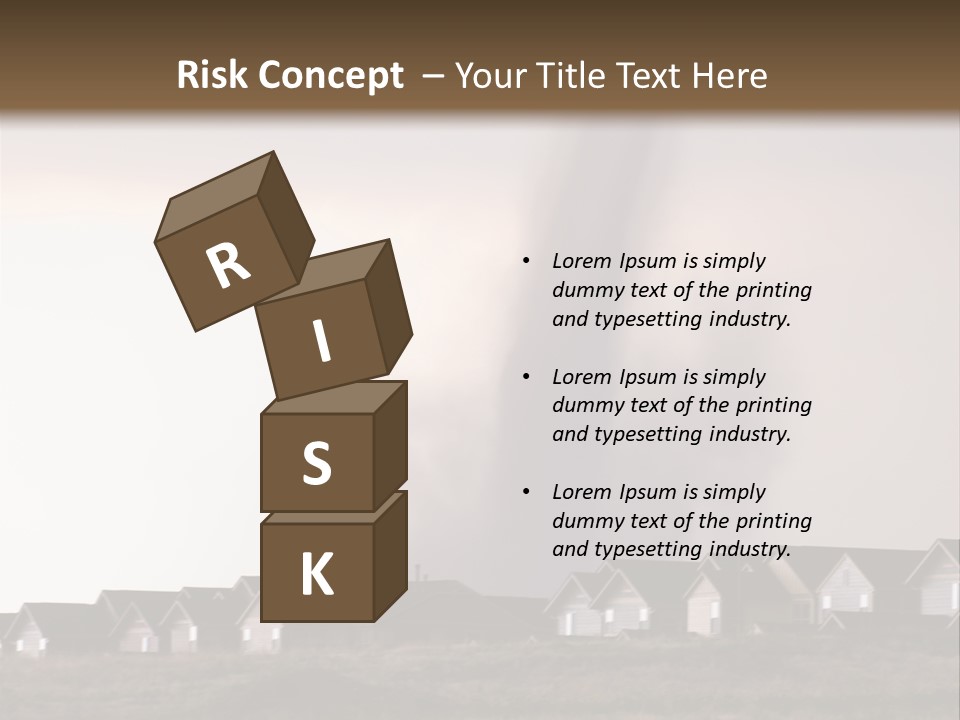 Tornado In Parker Colorado, August 2008. PowerPoint Template