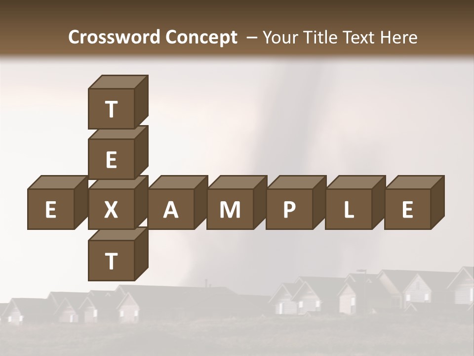 Tornado In Parker Colorado, August 2008. PowerPoint Template