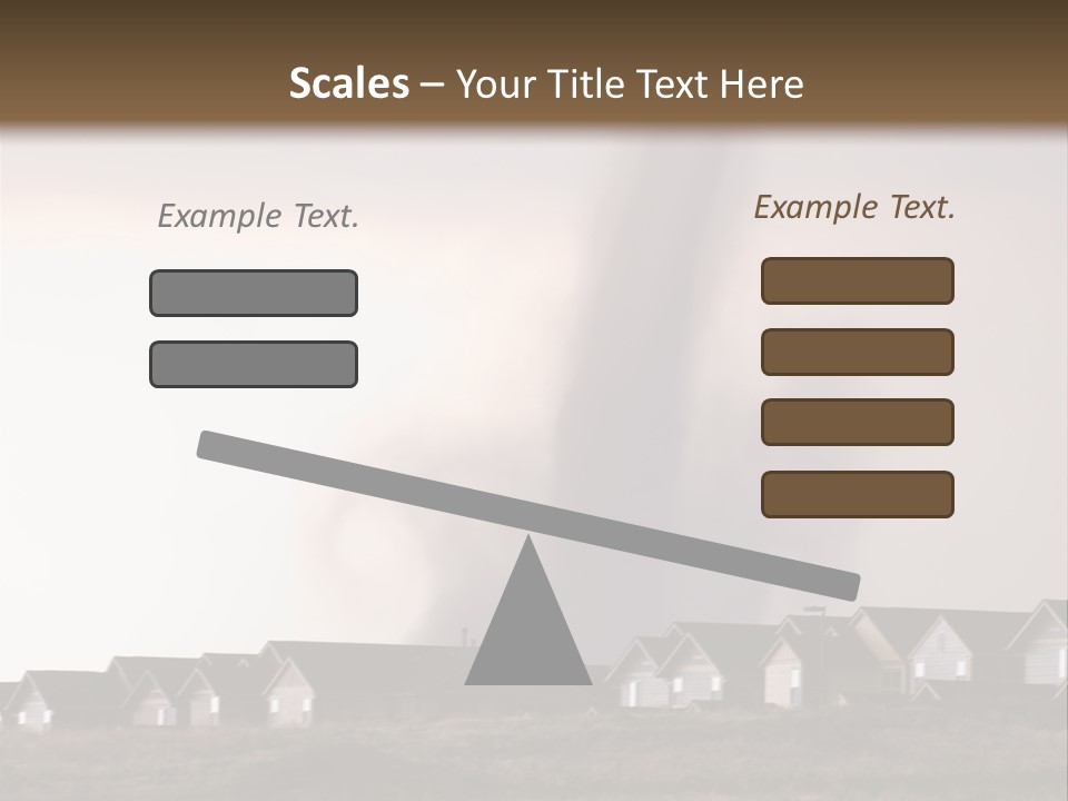 Tornado In Parker Colorado, August 2008. PowerPoint Template