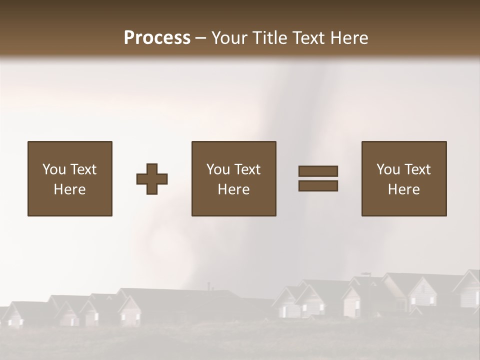 Tornado In Parker Colorado, August 2008. PowerPoint Template