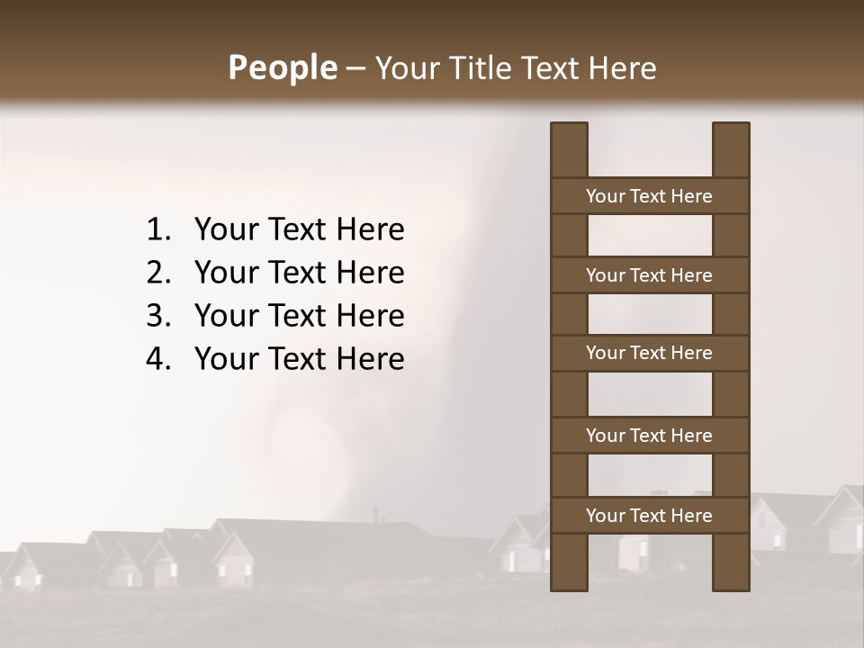 Tornado In Parker Colorado, August 2008. PowerPoint Template
