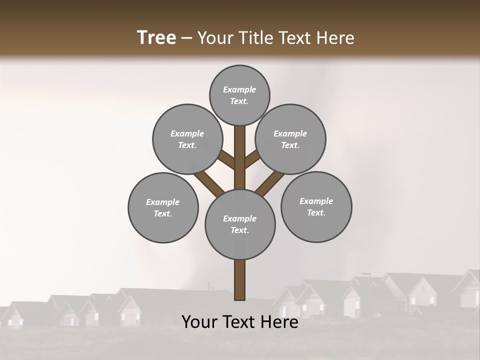 Tornado In Parker Colorado, August 2008. PowerPoint Template