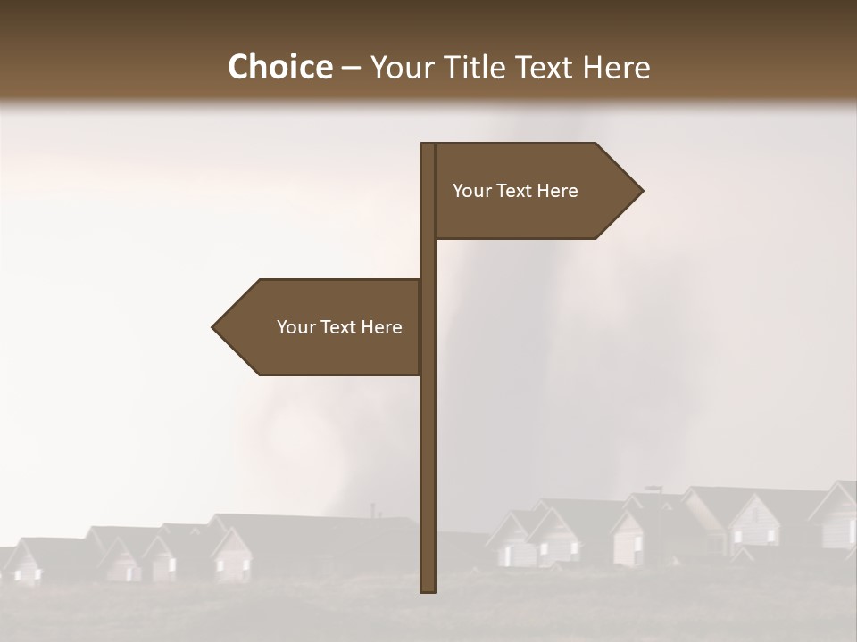 Tornado In Parker Colorado, August 2008. PowerPoint Template