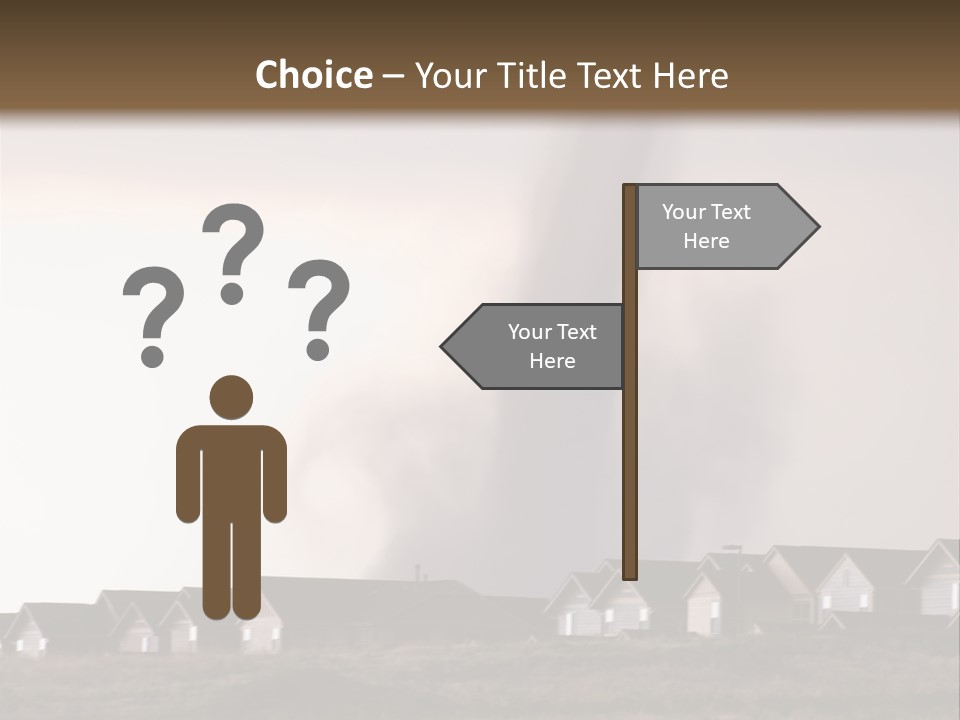 Tornado In Parker Colorado, August 2008. PowerPoint Template