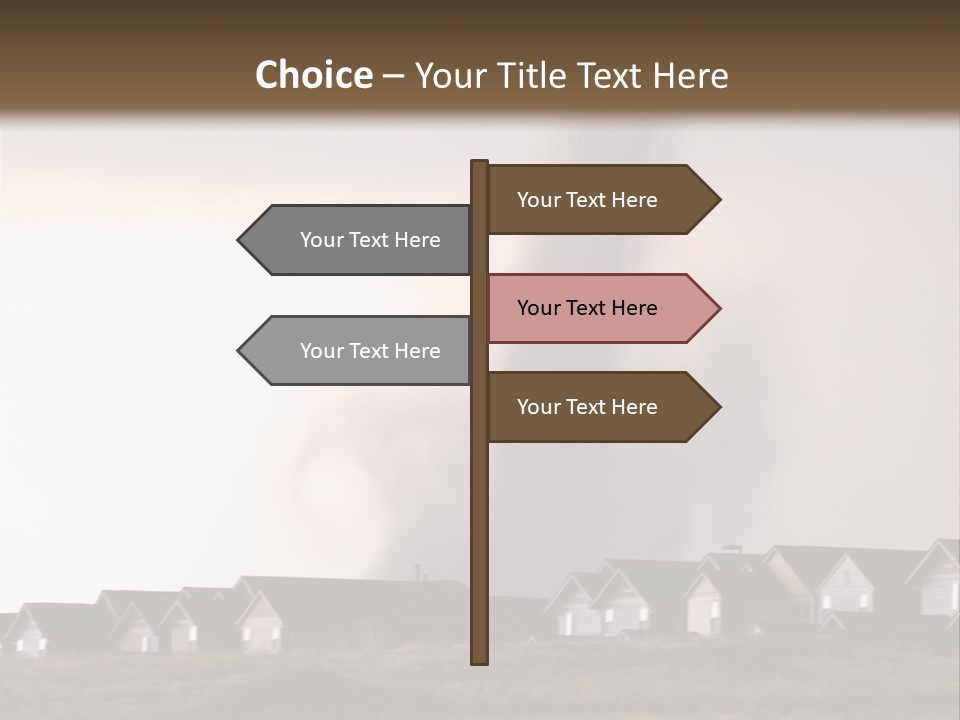 Tornado In Parker Colorado, August 2008. PowerPoint Template