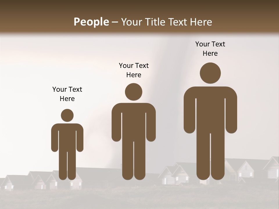 Tornado In Parker Colorado, August 2008. PowerPoint Template
