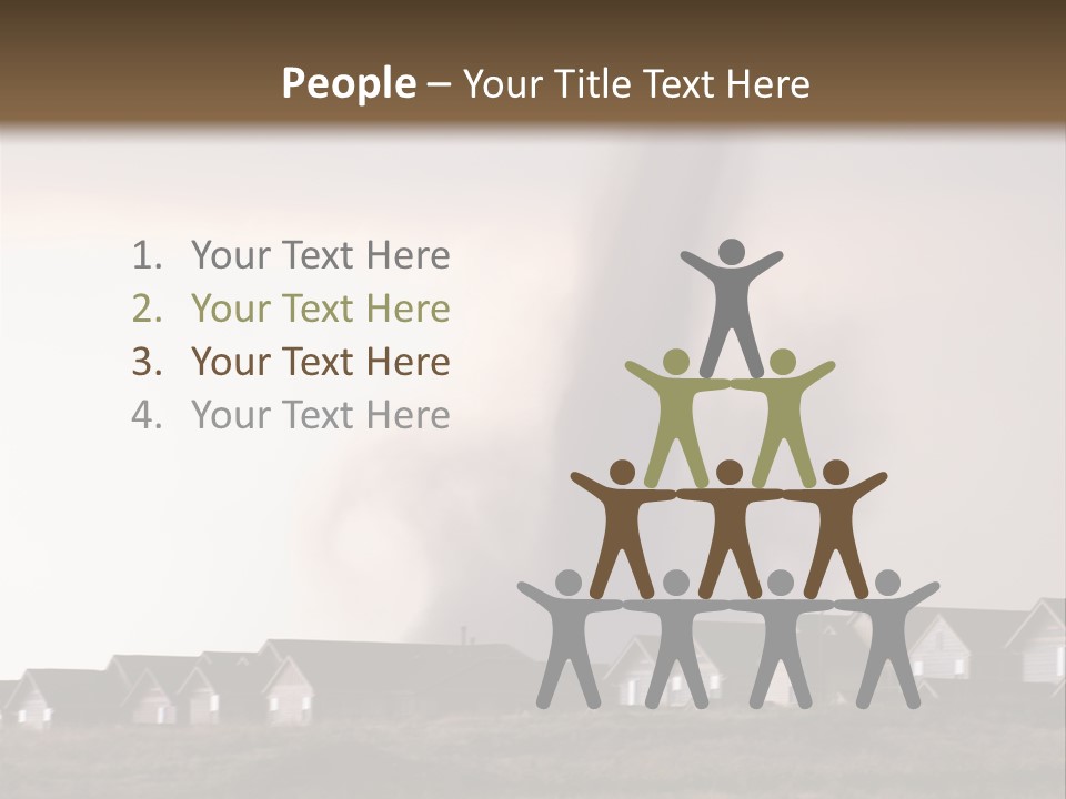 Tornado In Parker Colorado, August 2008. PowerPoint Template