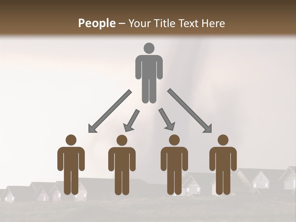 Tornado In Parker Colorado, August 2008. PowerPoint Template