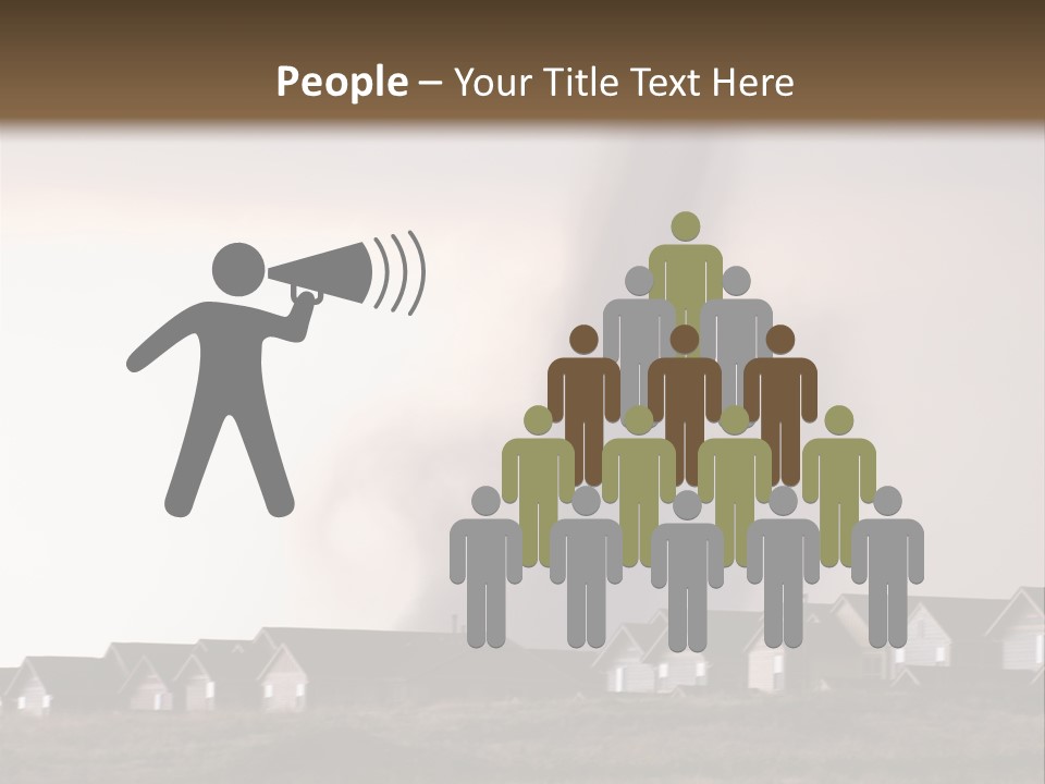 Tornado In Parker Colorado, August 2008. PowerPoint Template