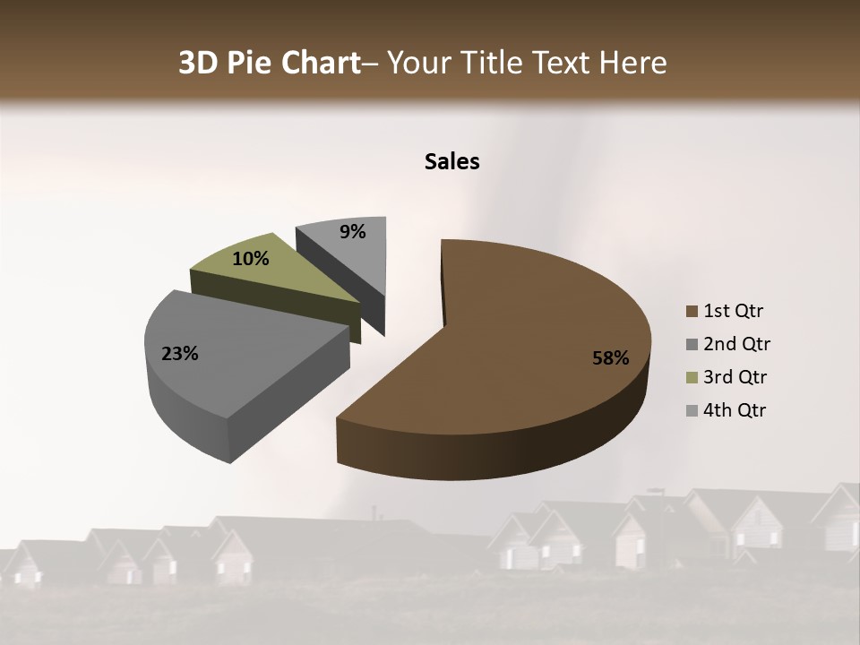 Tornado In Parker Colorado, August 2008. PowerPoint Template