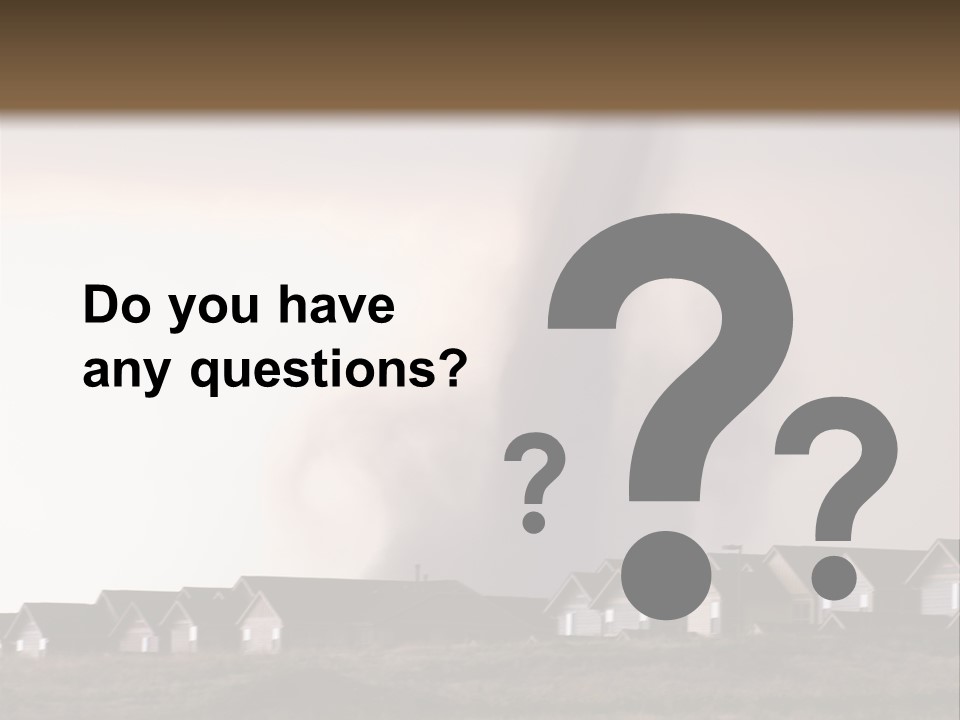 Tornado In Parker Colorado, August 2008. PowerPoint Template