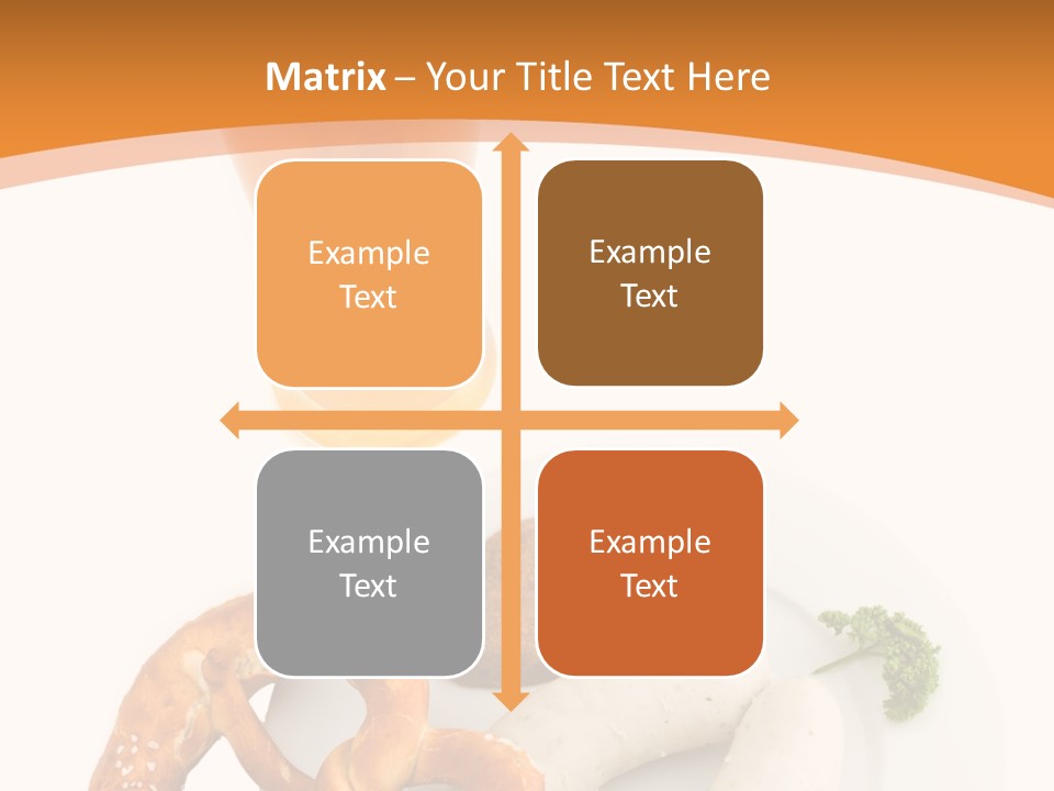 A Plate Of Pretzels And A Glass Of Beer On A Table PowerPoint Template
