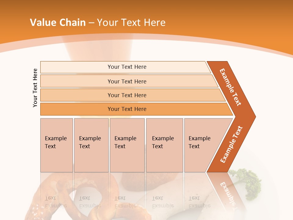 A Plate Of Pretzels And A Glass Of Beer On A Table PowerPoint Template