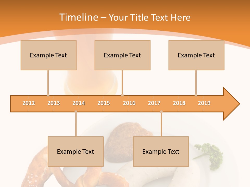 A Plate Of Pretzels And A Glass Of Beer On A Table PowerPoint Template