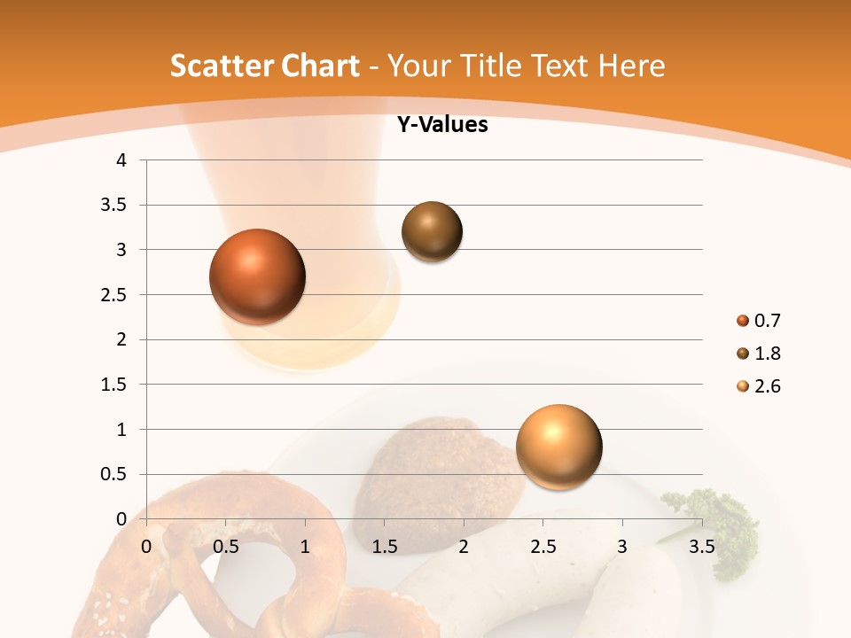 A Plate Of Pretzels And A Glass Of Beer On A Table PowerPoint Template