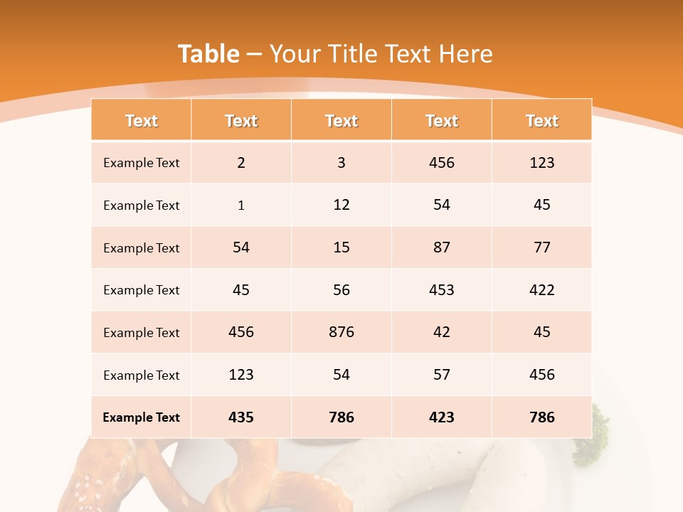 A Plate Of Pretzels And A Glass Of Beer On A Table PowerPoint Template