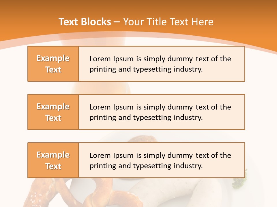 A Plate Of Pretzels And A Glass Of Beer On A Table PowerPoint Template