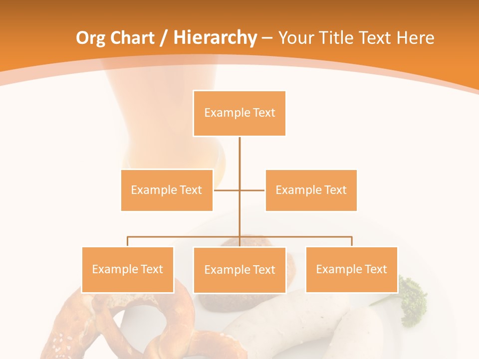 A Plate Of Pretzels And A Glass Of Beer On A Table PowerPoint Template
