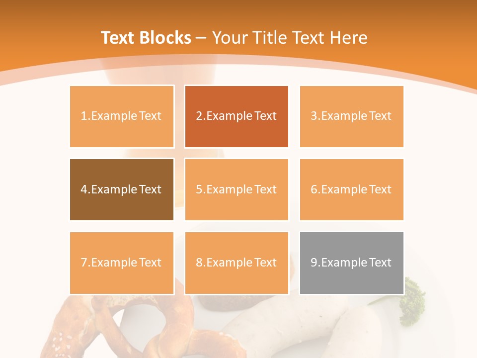 A Plate Of Pretzels And A Glass Of Beer On A Table PowerPoint Template