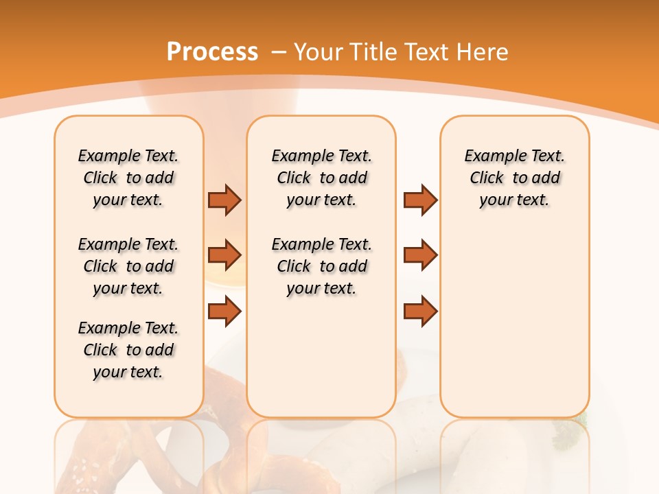 A Plate Of Pretzels And A Glass Of Beer On A Table PowerPoint Template