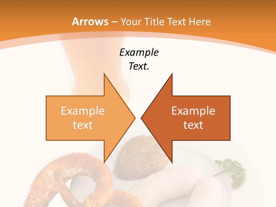 A Plate Of Pretzels And A Glass Of Beer On A Table PowerPoint Template