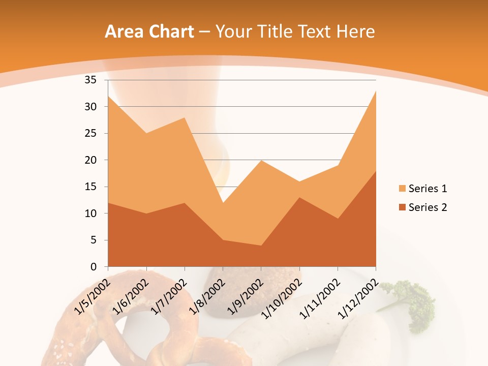 A Plate Of Pretzels And A Glass Of Beer On A Table PowerPoint Template